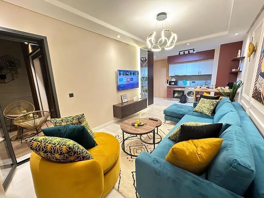 公寓 Stylish Appartement Lumineux Et Luxueux Au Coeur De Maarif Quartier Palmier Pres De Station Tramway & Bd Abdelmoumen 卡萨布兰卡 摩洛哥