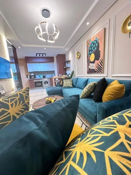 Stylish Appartement Lumineux Et Luxueux Au Coeur De Maarif Quartier Palmier Pres De Station Tramway & Bd Abdelmoumen 卡萨布兰卡 0*,